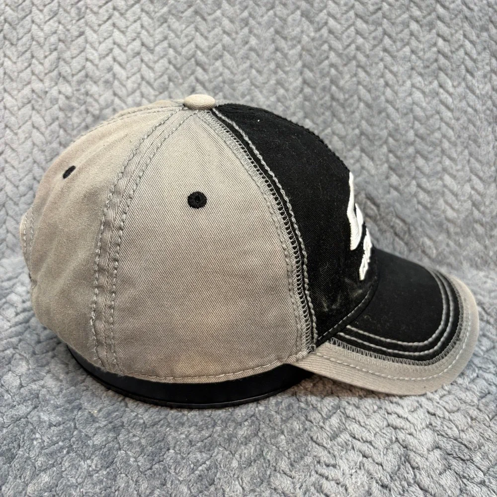 Chevrolet GM Licensed Embroidered Logo Hat Two Tone Black Grey Adjustable Cap